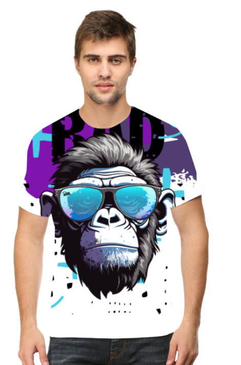 All Over Print Bad Monkey Tshirt